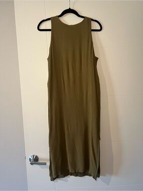 Olive Green Sleeveless Dress